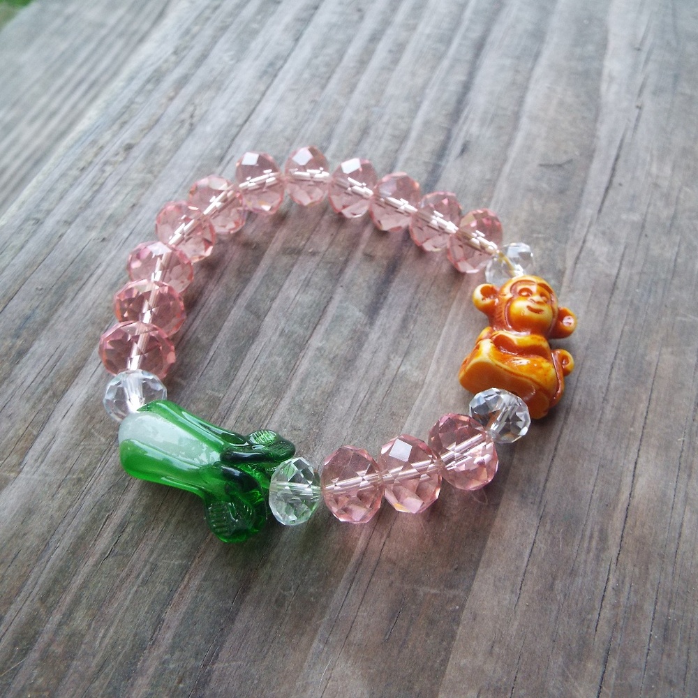 Fashion Monkey glass beads bracelet